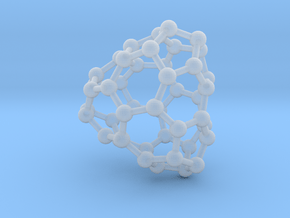 0663 Fullerene c44-35 d3 in Clear Ultra Fine Detail Plastic