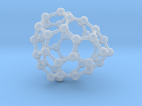 0664 Fullerene c44-36 c1 in Clear Ultra Fine Detail Plastic