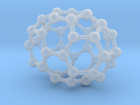 0667 Fullerene c44-39 c2v in Clear Ultra Fine Detail Plastic