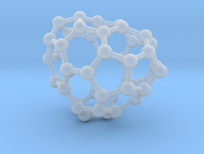 0669 Fullerene c44-41 c1 in Clear Ultra Fine Detail Plastic