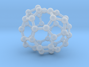 0673 Fullerene c44-46 c1 in Clear Ultra Fine Detail Plastic