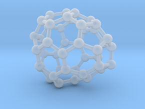 0692 Fullerene c44-64 c1 in Clear Ultra Fine Detail Plastic