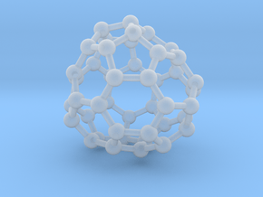 0708 Fullerene c44-80 d3 in Clear Ultra Fine Detail Plastic