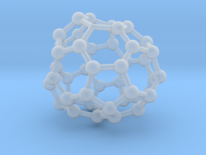 0716 Fullerene c44-88 c1 in Clear Ultra Fine Detail Plastic