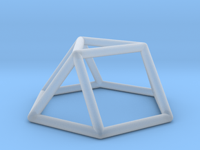 0725 J03 Triangular Cupola E (a=1cm) #1 in Clear Ultra Fine Detail Plastic