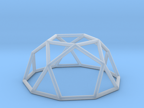 0734 J06 Pentagonal Rotunda E (a=1cm) #1 in Clear Ultra Fine Detail Plastic