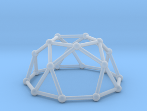 0735 J06 Pentagonal Rotunda V&E (a=1cm) #2 in Clear Ultra Fine Detail Plastic