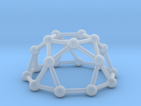 0736 J06 Pentagonal Rotunda V&E (a=1cm) #3 in Clear Ultra Fine Detail Plastic