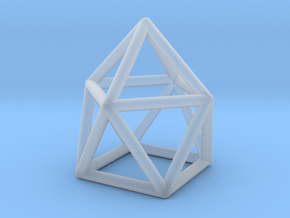 0746 J10 Gyroelongated Square Pyramid (a=1cm) #1 in Clear Ultra Fine Detail Plastic