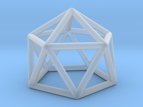 0749 J11 Gyroelongated Pentagonal Pyramid #1 in Clear Ultra Fine Detail Plastic