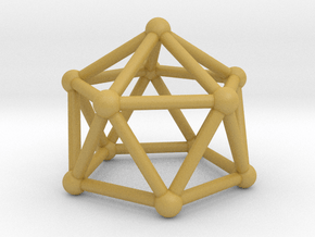 0750 J11 Gyroelongated Pentagonal Pyramid #2 in Tan Fine Detail Plastic