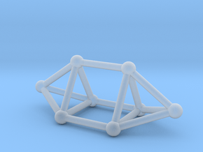 0756 J14 Elongated Triangular Bpyramid (a=1cm) #2 in Clear Ultra Fine Detail Plastic