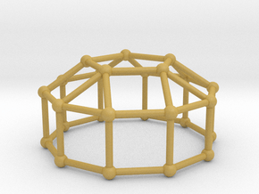 0774 J20 Elongated Pentagonal Cupola (a=1cm) #2 in Tan Fine Detail Plastic