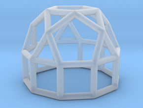0776 J21 Elongated Pentagonal Rotunda (a=1cm) #1 in Clear Ultra Fine Detail Plastic