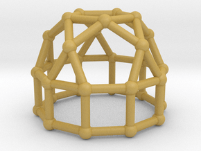 0777 J21 Elongated Pentagonal Rotunda (a=1cm) #2 in Tan Fine Detail Plastic