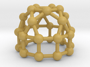 0778 J21 Elongated Pentagonal Rotunda (a=1cm) #3 in Tan Fine Detail Plastic
