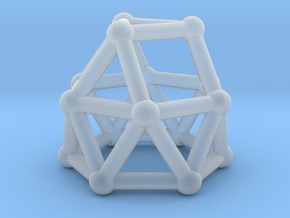 0780 J22 Gyroelongated Triangular Cupola #2 in Clear Ultra Fine Detail Plastic