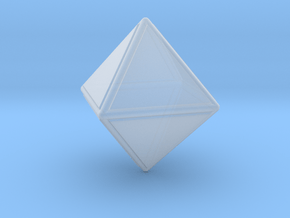 0845 Octahedron (Faces&full color, 5 cm) in Clear Ultra Fine Detail Plastic