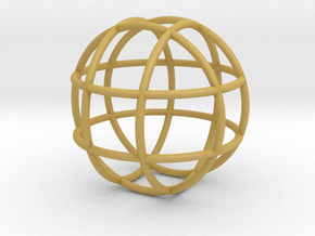 0848 Sphere F(x,y,z)=a #001 in Tan Fine Detail Plastic
