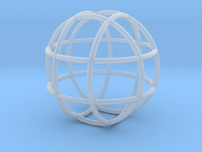0848 Sphere F(x,y,z)=a #001 in Clear Ultra Fine Detail Plastic