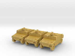 Humvee Early MG (x3) 1/220 in Tan Fine Detail Plastic
