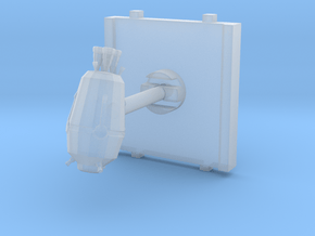 Escape Pod 3d-Token in Clear Ultra Fine Detail Plastic