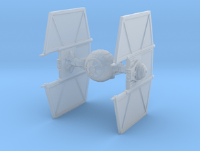 Tie Fighter with Hyper-drive / Hyper-panels in Clear Ultra Fine Detail Plastic