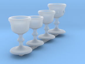 Chalice Set 1 in Clear Ultra Fine Detail Plastic