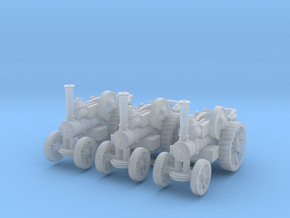 Fowler B6 Tractor (x3) 1/220 in Clear Ultra Fine Detail Plastic
