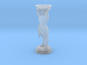 Column: Standing figure with base in Clear Ultra Fine Detail Plastic