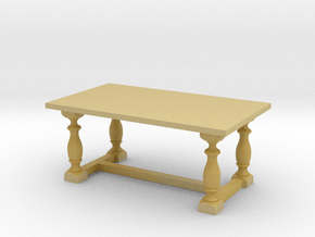 Table, Dining 1:48 in Tan Fine Detail Plastic