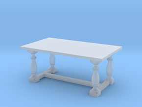 Table, Dining 1:48 in Clear Ultra Fine Detail Plastic