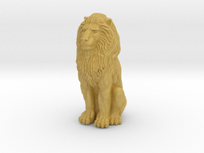 Lion - Seated 1:48 in Tan Fine Detail Plastic
