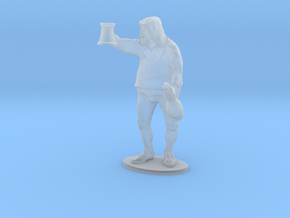 Bar Patron Standing  1:48, D&D, Pathfinder scale.  in Clear Ultra Fine Detail Plastic