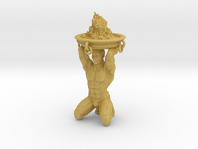 Brazier: Brazier in the form of a crouching human  in Tan Fine Detail Plastic