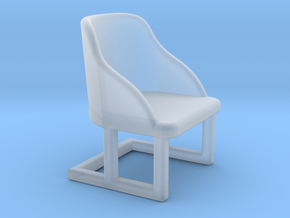 Chair, Art Deco 1:48 in Clear Ultra Fine Detail Plastic