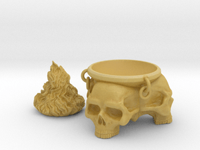 Brazier. Brazier with skulls and removable flames. in Tan Fine Detail Plastic