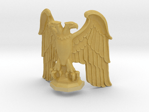 Eagle: Corner Statue with Base v1 in Tan Fine Detail Plastic