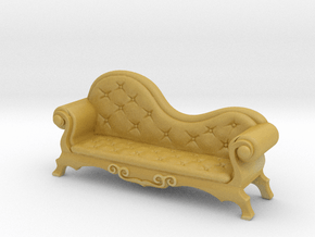 Victorian Chaise Lounge v4 in Tan Fine Detail Plastic
