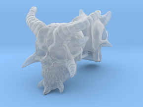 Demon Skulls 1:6 scale in Clear Ultra Fine Detail Plastic