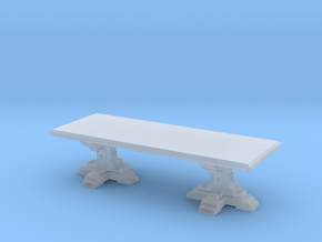 Medieval Italian feast table scaled for 1:48 (#2) in Clear Ultra Fine Detail Plastic