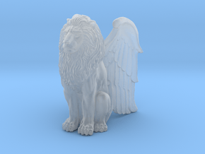 Winged Lion Statue. 75mm tall  in Clear Ultra Fine Detail Plastic