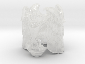 Imperial Eagle corner statue -40K in Clear Ultra Fine Detail Plastic