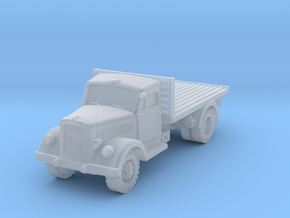 Opel Blitz early Flatbed 1/56 in Clear Ultra Fine Detail Plastic