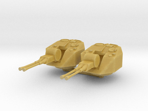 Flakpanzer V Coelian Turret (x2) 1/160 in Tan Fine Detail Plastic