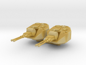 Flakpanzer V Coelian Turret (x2) 1/200 in Tan Fine Detail Plastic