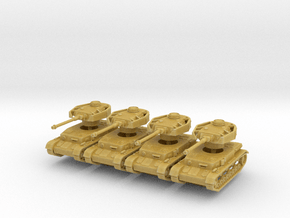 Panzer IV H (x4) 1/220 in Tan Fine Detail Plastic