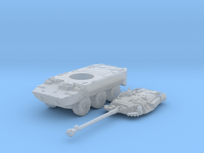 1/144 French AMX-10RCR LRV in Clear Ultra Fine Detail Plastic