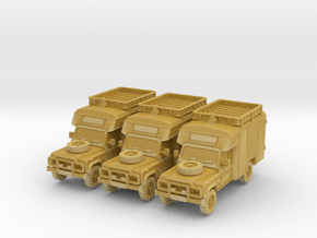 Defender 127 Ambulance (x3) 1/200 in Tan Fine Detail Plastic