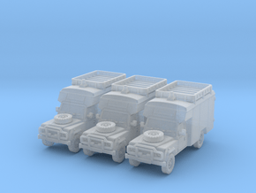 Defender 127 Ambulance (x3) 1/200 in Clear Ultra Fine Detail Plastic